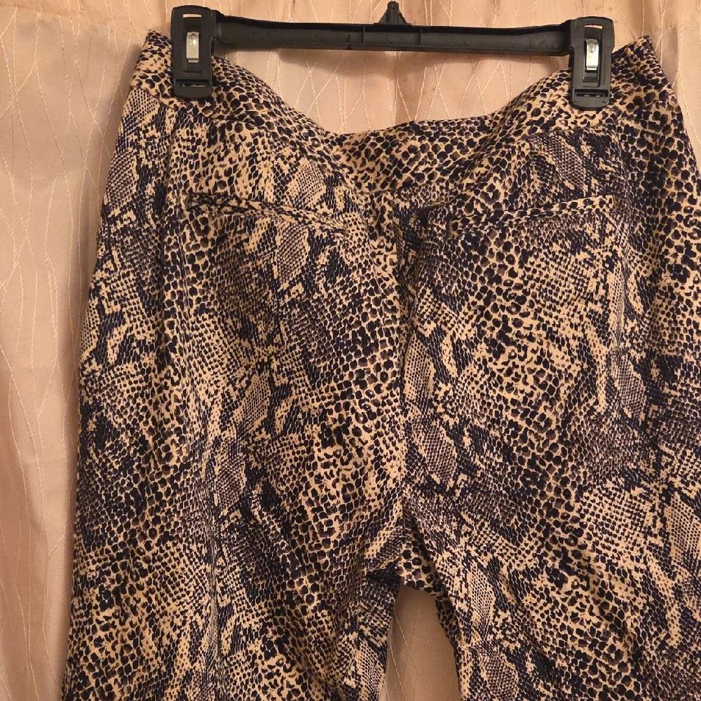 Rafaella Brown and Beige Leopard Print‎ Pants